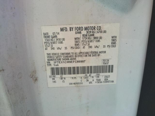 Photo 10 from auction – 2014 FORD F150 SUPER with VIN 1FTEX1CM9EFC66997