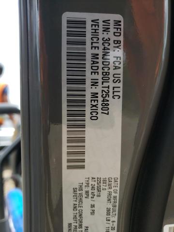 Photo 10 from auction – 2020 JEEP COMPASS LI with VIN 3C4NJDCB0LT254807