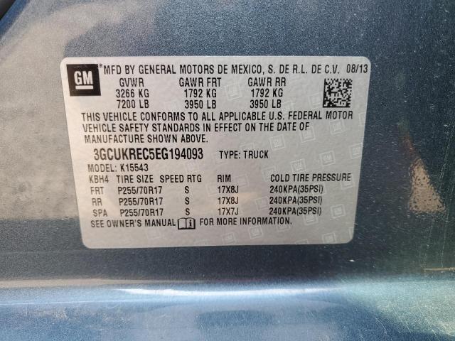 Photo 10 from auction – 2014 CHEVROLET SILVERADO with VIN 3GCUKREC5EG194093