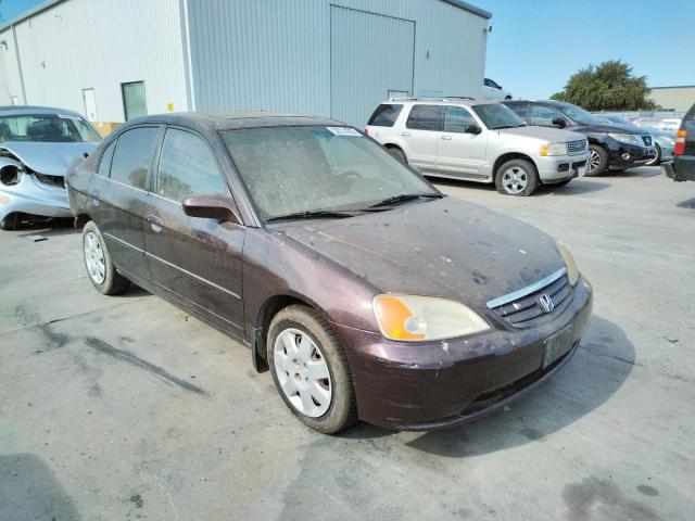 HONDA CIVIC EX 2001 with VIN 2HGES26721H516293 - Photo from auction