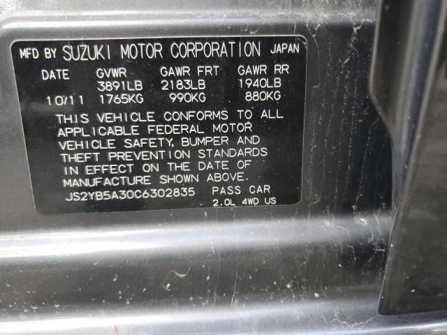 Photo 10 from auction – 2012 SUZUKI SX4 with VIN JS2YB5A30C6302835