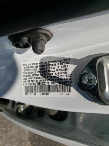 Photo 10 from auction – 2014 HONDA CIVIC HYBR with VIN 19XFB4F22EE200770