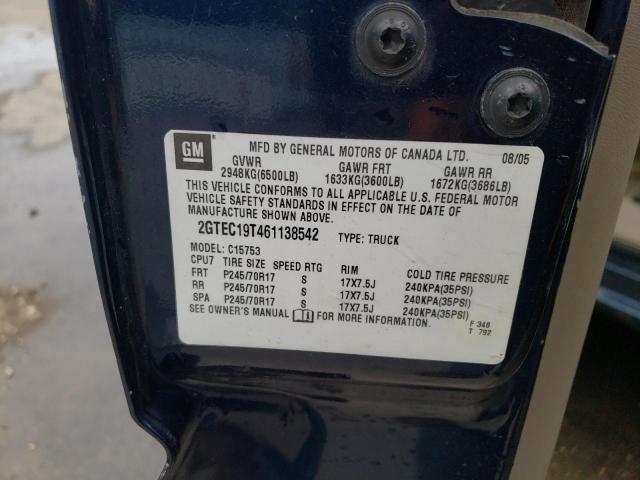 Photo 10 from auction – 2006 GMC NEW SIERRA with VIN 2GTEC19T461138542