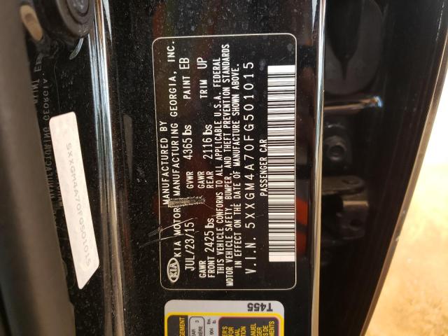 Photo 10 from auction – 2015 KIA OPTIMA LX with VIN 5XXGM4A70FG501015