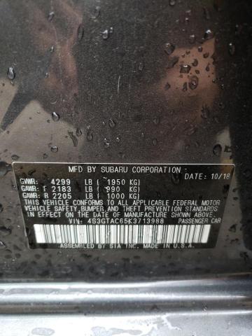 Photo 10 from auction – 2019 SUBARU IMPREZA PR with VIN 4S3GTAC65K3713988