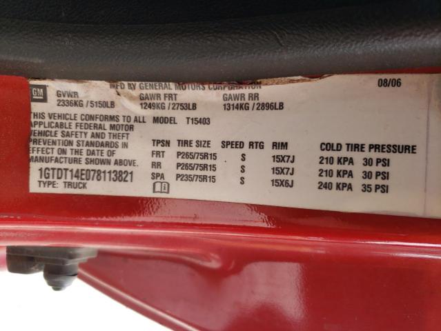 Photo 10 from auction – 2007 GMC CANYON with VIN 1GTDT14E078113821