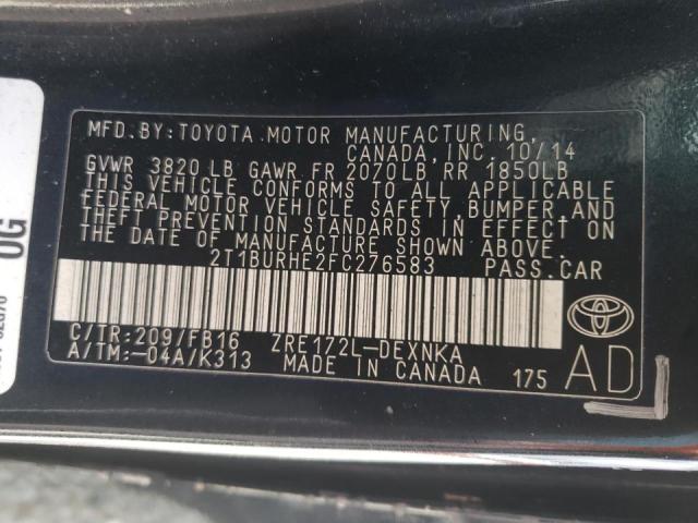 صورة رقم 10 من المزاد - 2015 TOYOTA COROLLA L مع VIN 2T1BURHE2FC276583