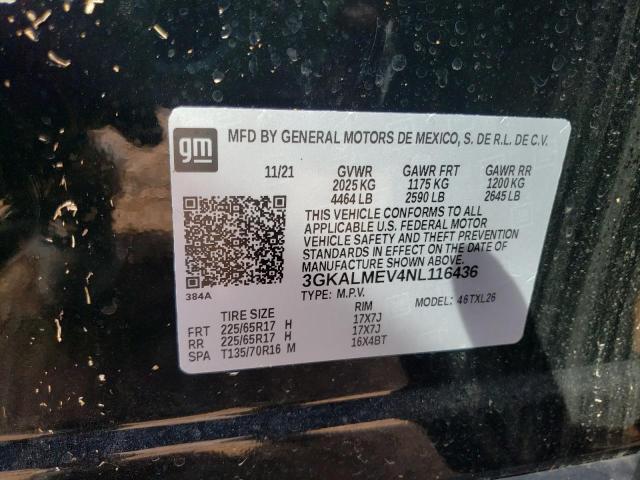 Photo 10 from auction – 2022 GMC TERRAIN with VIN 3GKALMEV4NL116436