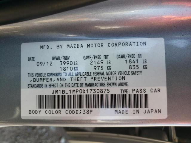 Photo 10 from auction – 2013 MAZDA 3 I with VIN JM1BL1MP0D1730875
