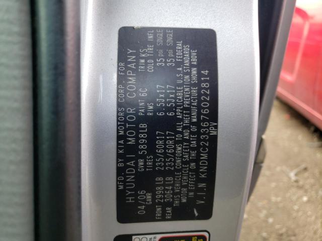 Photo 10 from auction – 2007 HYUNDAI ENTOURAGE with VIN KNDMC233676022814