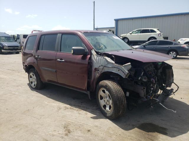HONDA PILOT LX 2012 with VIN 5FNYF3H22CB011175 - Photo from auction