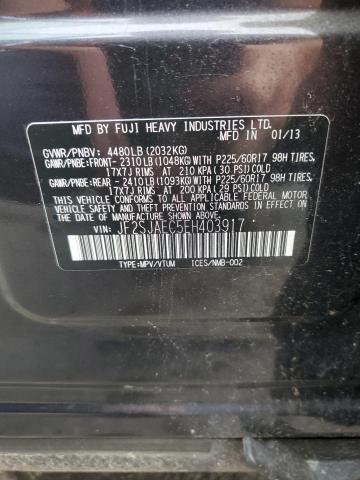 Photo 10 from auction – 2014 SUBARU FORESTER 2 with VIN JF2SJAEC5EH403917