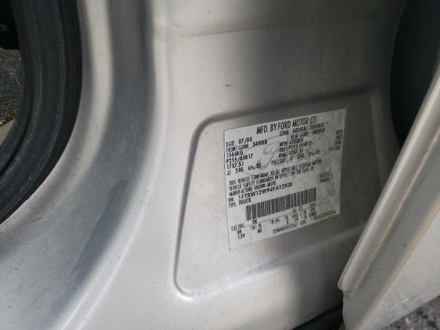 Photo 10 from auction – 2004 FORD F150 SUPER with VIN 1FTRW12W94FA12938