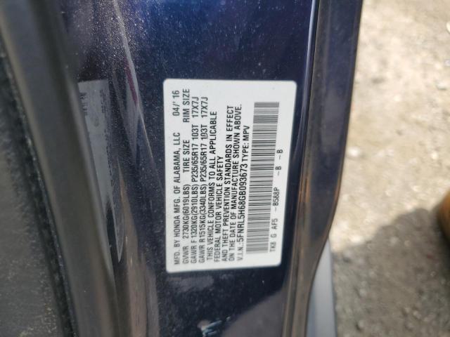 Photo 10 from auction – 2016 HONDA ODYSSEY EX with VIN 5FNRL5H68GB093673