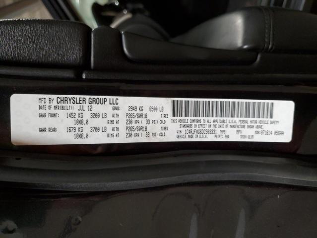 Photo 10 from auction – 2013 JEEP GRAND CHER with VIN 1C4RJFAG6DC503331
