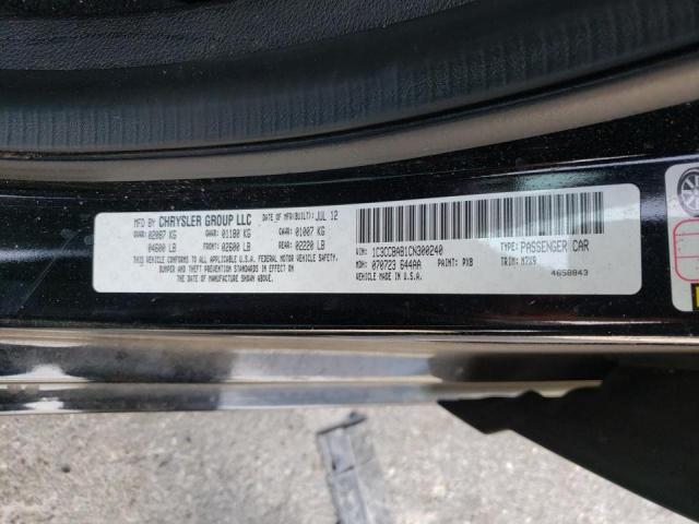 Photo 10 from auction – 2012 CHRYSLER 200 LX with VIN 1C3CCBAB1CN300240