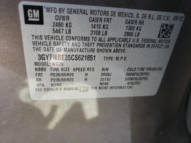 Photo 10 from auction – 2012 CADILLAC SRX PERFOR with VIN 3GYFNBE35CS621851