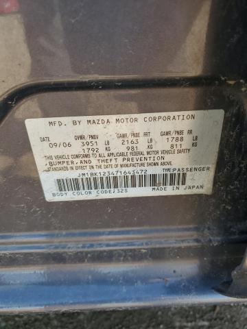 Photo 10 from auction – 2007 MAZDA 3 S with VIN JM1BK123471643472
