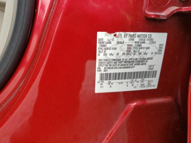 Photo 10 from auction – 2010 FORD EDGE LIMIT with VIN 2FMDK3KC6ABB68337