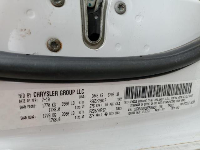 Photo 10 from auction – 2011 DODGE RAM 1500 with VIN 1D7RV1GT9BS506891
