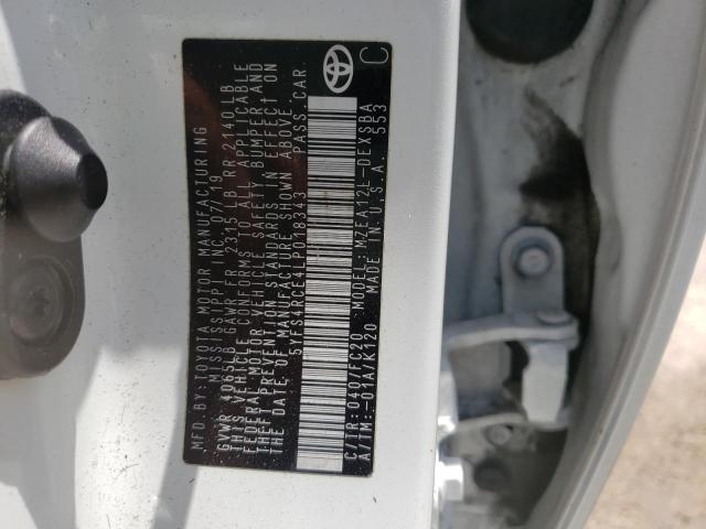 Photo 10 from auction – 2020 TOYOTA COROLLA SE with VIN 5YFS4RCE4LP018343
