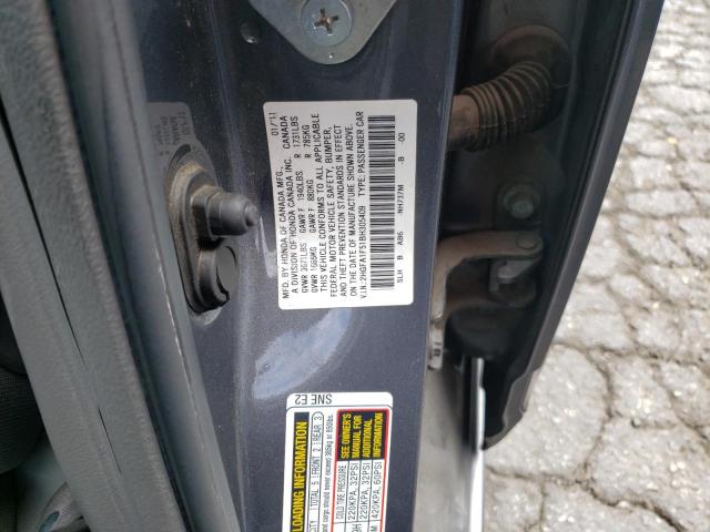 Photo 10 from auction – 2011 HONDA CIVIC LX with VIN 2HGFA1F51BH305409