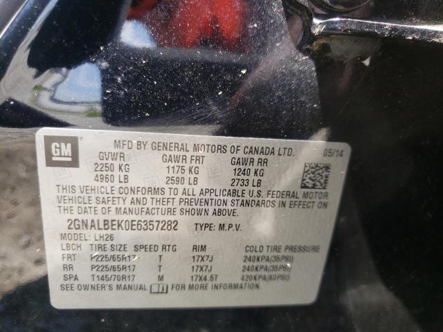 Photo 10 from auction – 2014 CHEVROLET EQUINOX LT with VIN 2GNALBEK0E6357282