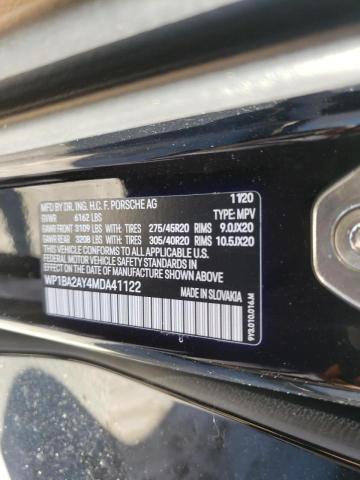 Foto 10 de la subasta – 2021 PORSCHE CAYENNE CO con VIN WP1BA2AY4MDA41122