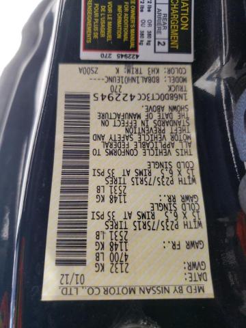 Photo 10 from auction – 2012 NISSAN FRONTIER S with VIN 1N6BD0CT3CC422945