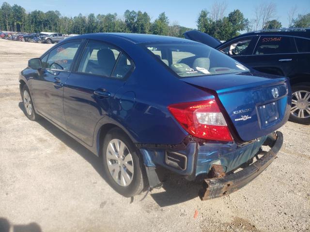 Photo 3 from auction – 2012 HONDA CIVIC LX with VIN 19XFB2F59CE058221