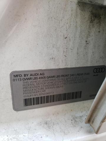 Photo 10 from auction – 2013 AUDI A4 PREMIUM with VIN WAUFFAFL3DN036013