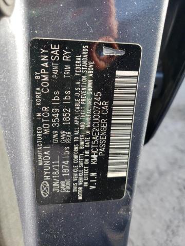Photo 10 from auction – 2012 HYUNDAI ACCENT GLS with VIN KMHCT5AE2CU007245