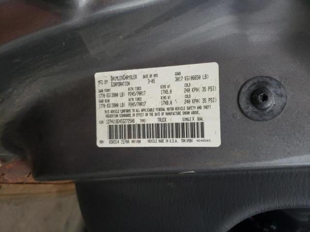 Photo 10 from auction – 2005 DODGE RAM 1500 S with VIN 1D7HU18D45S272508