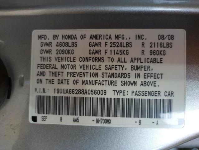 Photo 10 from auction – 2008 ACURA TL with VIN 19UUA66288A056009