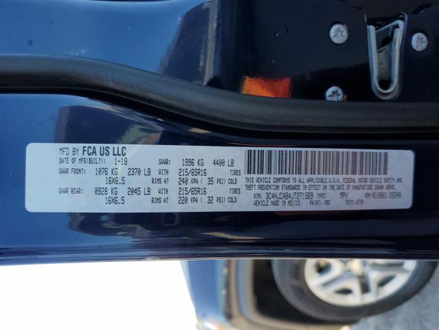 Photo 10 from auction – 2018 JEEP COMPASS SP with VIN 3C4NJCAB4JT271569