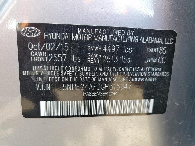 Photo 10 from auction – 2016 HYUNDAI SONATA SE with VIN 5NPE24AF3GH315947