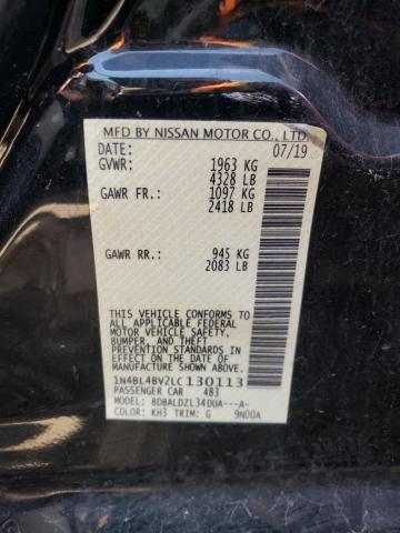 Photo 10 from auction – 2020 NISSAN ALTIMA S with VIN 1N4BL4BV2LC130113
