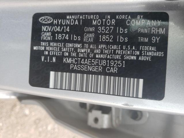 Photo 10 from auction – 2015 HYUNDAI ACCENT GLS with VIN KMHCT4AE5FU819251