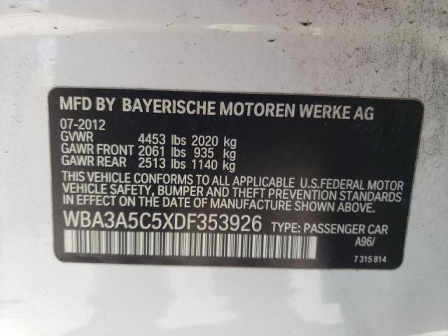 Photo 10 from auction – 2013 BMW 328 I with VIN WBA3A5C5XDF353926