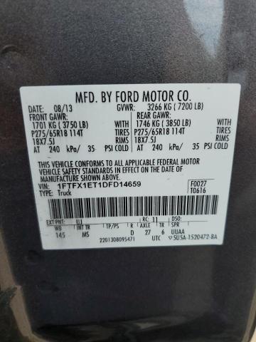 Photo 10 from auction – 2013 FORD F150 SUPER with VIN 1FTFX1ET1DFD14659