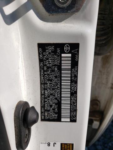Photo 10 from auction – 2010 TOYOTA PRIUS with VIN JTDKN3DU8A0047397