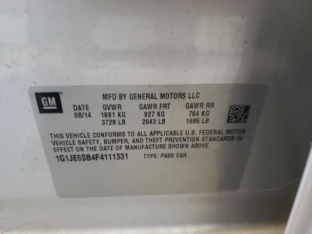 Photo 10 from auction – 2015 CHEVROLET SONIC LTZ with VIN 1G1JE6SB4F4111331