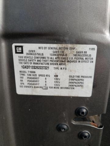 Photo 10 from auction – 2006 GMC ENVOY with VIN 1GKDT13S262227221