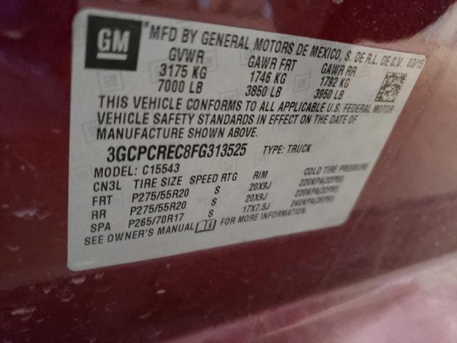 Photo 10 from auction – 2015 CHEVROLET SILVERADO with VIN 3GCPCREC8FG313525