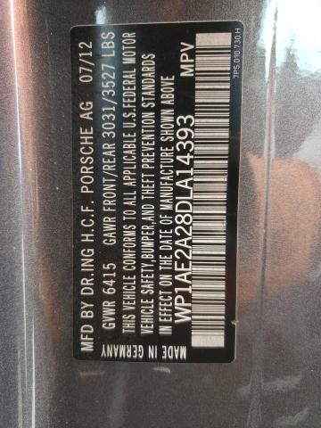 Photo 10 from auction – 2013 PORSCHE CAYENNE S with VIN WP1AE2A28DLA14393