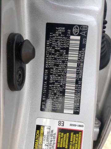 Photo 10 from auction – 2011 TOYOTA COROLLA BA with VIN 2T1BU4EE4BC732486