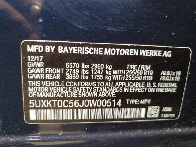 Photo 10 from auction – 2018 BMW X5 XDR40E with VIN 5UXKT0C56J0W00514