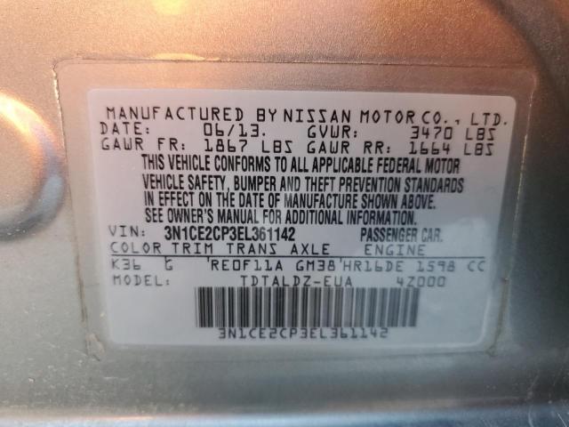Photo 10 from auction – 2014 NISSAN VERSA NOTE with VIN 3N1CE2CP3EL361142