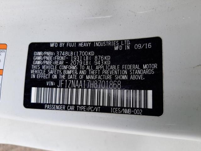 Photo 10 from auction – 2017 TOYOTA 86 BASE with VIN JF1ZNAA17H8701868