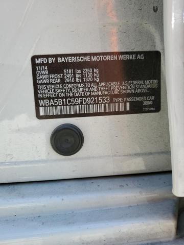Photo 10 from auction – 2015 BMW 535 I with VIN WBA5B1C59FD921533